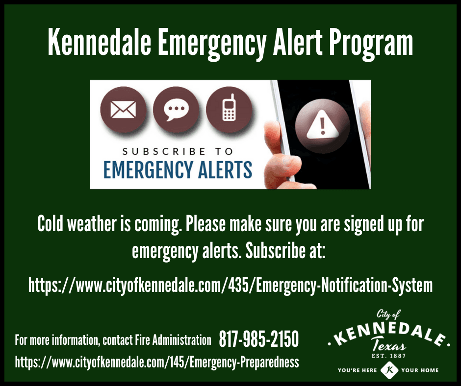 Kennedale Emergency Alert Program