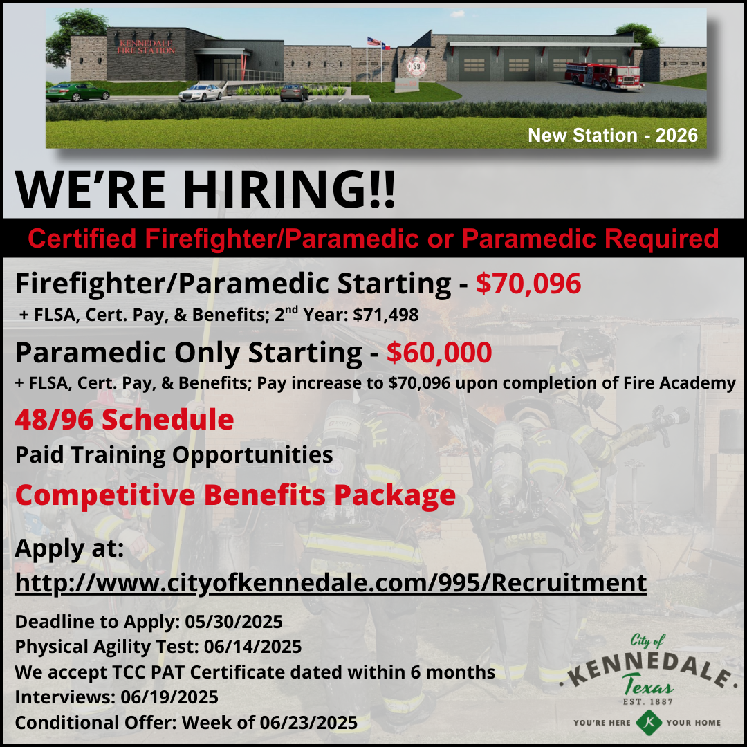Fire Department Hiring May 2025