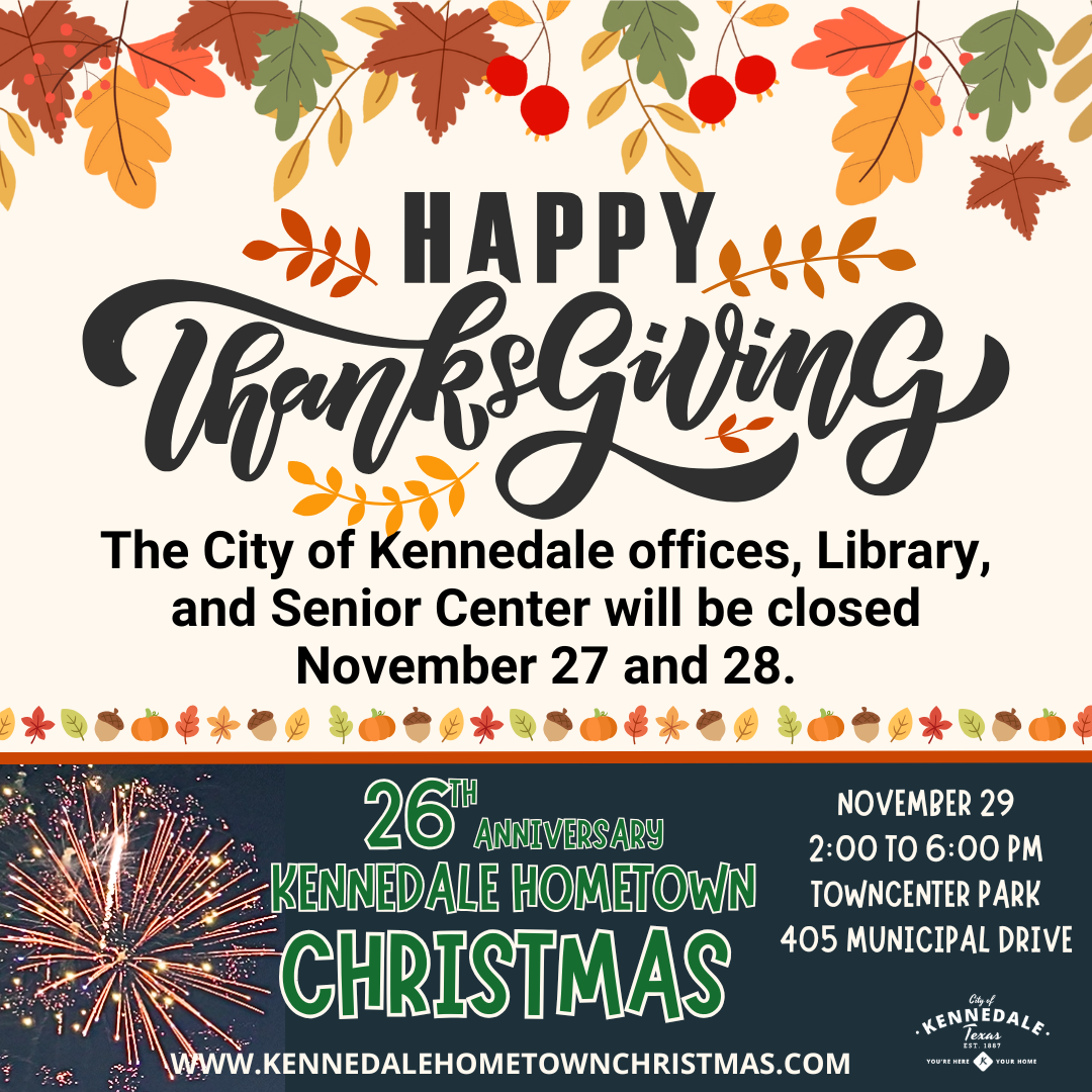 2025 Thanksgiving Closure Notice