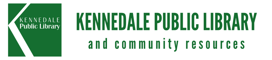 Kennedale Library Logo Resource Center title