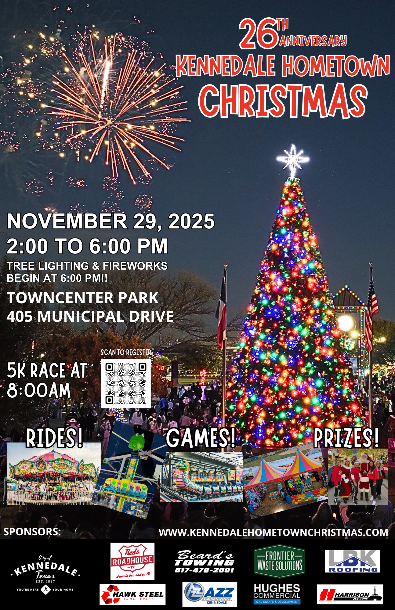 Hometown Christmas Event poster